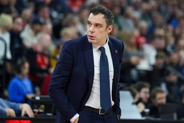 Paolo Galbiati Baskonia Vitoria Gasteiz, Head Coach , GER, FC Bayern Basketball vs Kosner Baskonia Vitoria Gasteiz, Basketball, Euroleague, Matchday 20, Season 2025 2026, 07 01 2026, GER, FC Bayern Basketball vs Kosner Baskonia Vitoria Gasteiz, Basketball, Euroleague, Matchday 20, Season 2025 2026, 07 01 2026 Munich Copyright: xEibner-Pressefoto JennixMaulx EP_JML