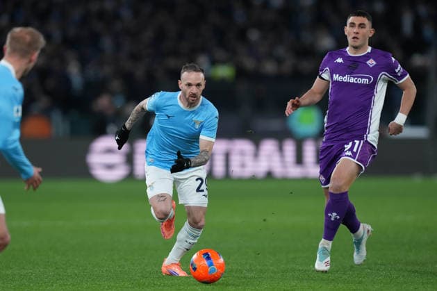 Lazio™s Manuel Lazzari during the Serie A EniLive soccer match between Lazio and Fiorentina at the Rome s Olympic stadium, Italy - Wednesday January 7, 2026 - Soccer ( Photo by Alfredo Falcone LaPresse )  Copyright: xAlfredoxFalcone LaPressex