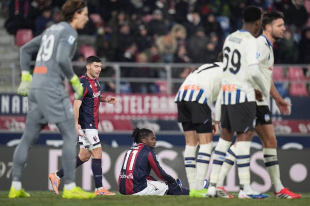 Bologna s Jonathan Rowe looks on during the Serie A soccer match between Bologna and Atalanta at the Renato DallÕAra Stadium in Bologna, north Italy - Wednesday, January 7, 2026 -  Copyright: xMassimoxPaolone LaPressex