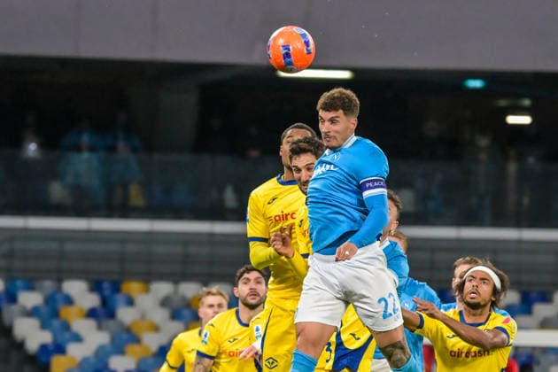 2026-01-07 SSC Napoli v Hellas Verona - Italian Serie A Enilive NAPLES, ITALY - JANUARY 7: Giovanni Di Lorenzo of SSC Napoli during the Italian Serie A Enilive match between SSC Napoli and Hellas Verona at Stadio Diego Armando Maradona on January 7, 2026 in Naples, Italy. Naples Stadio Diego Armando Maradona Italy Content not available for redistribution in The Netherlands directly or indirectly through any third parties. Copyright: xCiroxSantangelox