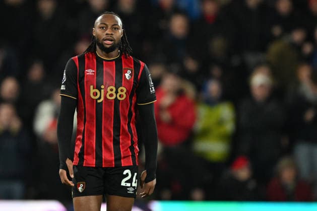 Bournemouth v Tottenham Hotspur Premier League Antoine Semenyo of Bournemouth during the Premier League match at the Vitality Stadium, Bournemouth 07 01 2026 UK Newspapers OUT Copyright: xJeremyxLandeyx FIL-22755-0107