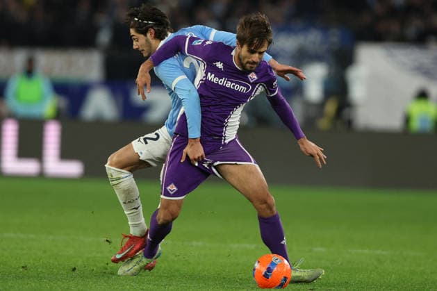CALCIO - Serie A - SS Lazio vs ACF Fiorentina Rome, Italy - January 7, 2026: Matteo Cancellieri of S.S. Lazio , Luca Ranieri of Fiorentina seen in action during the Serie A Enilive 2025-2026 football match between S.S. Lazio vs ACF Fiorentina at Olympic Stadium. Rome Italy  Copyright: xIPAxSport ABACAx