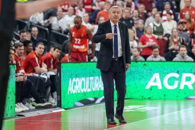 Svetislav Pesic FC Bayern Basketball, Head Coach gesticulates, GER, FC Bayern Basketball vs Kosner Baskonia Vitoria Gasteiz, Basketball, Euroleague, Matchday 20, Season 2025 2026, 07 01 2026, GER, FC Bayern Basketball vs Kosner Baskonia Vitoria Gasteiz, Basketball, Euroleague, Matchday 20, Season 2025 2026, 07 01 2026 Munich Copyright: xEibner-Pressefoto JennixMaulx EP_JML