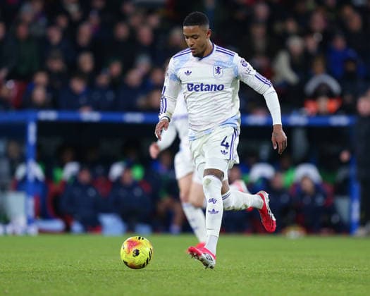 London, England, January 07 2026: Ezri Konsa (4 Aston Villa) during the Premier League game between Crystal Palace and Aston Villa at Selhurst Park in London, England. (Photo by Jay Patel Sports Press Photo SPP) Copyright: xJayxPatel SportsxPressxPhoto SPPx Sportspressphoto_SPR79593