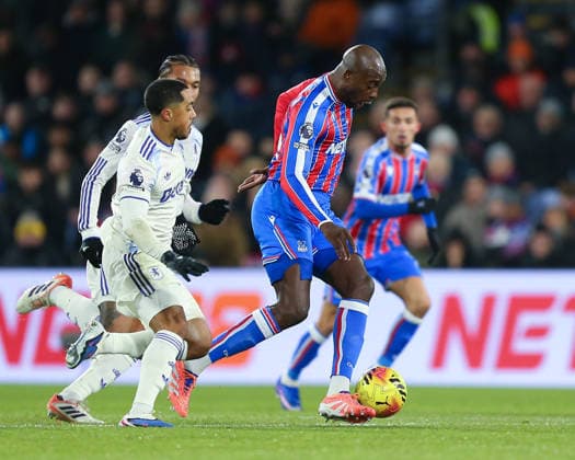 London, England, January 07 2026: Jean-Philippe Mateta (14 Crystal Palace) on the ball during the Premier League game between Crystal Palace and Aston Villa at Selhurst Park in London, England. (Photo by Jay Patel Sports Press Photo SPP) Copyright: xJayxPatel SportsxPressxPhoto SPPx Sportspressphoto_SPR79613