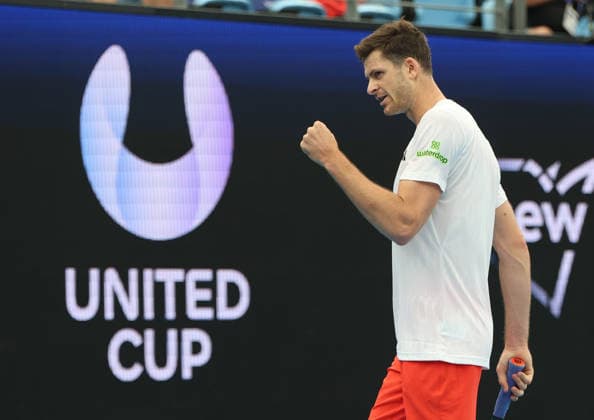 January 8, 2026, Sydney, New South Wales, Australia: HUBERT HURKACZ of Poland after the match against T. Griekspoor of Netherlands in the single competition group F during the United Cup at Ken Rosewall Arena, Sydney, Australia. Sydney Australia - ZUMAc278 20260108_zsp_c278_007 Copyright: xMarcinxCholewinskix