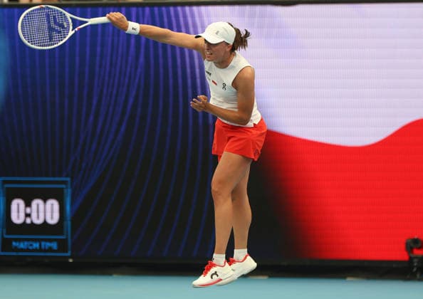 January 8, 2026, Sydney, New South Wales, Australia: IGA SWIATEK of Poland during the match against S. Lamens of Netherlands in the single competition group F during the United Cup at Ken Rosewall Arena, Sydney, Australia. Sydney Australia - ZUMAc278 20260108_zsp_c278_015 Copyright: xMarcinxCholewinskix