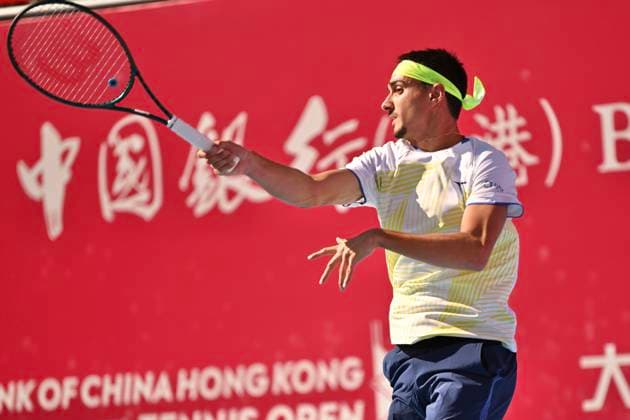 Hong Kong Tennis Open(ATP250) - Day 5 Lorenzo Sonego, an Italian tennis player, during a match at the Hong Kong Tennis Open(ATP250) on January 8, 2026 in Hong Kong. (Photo by Kobe Li Nexpher Images) Hong Kong