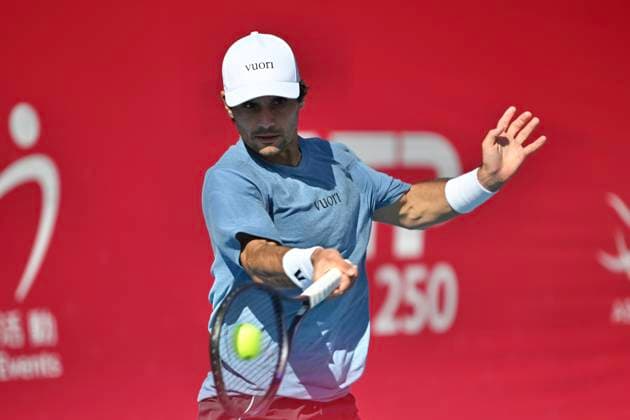 Hong Kong Tennis Open(ATP250) - Day 5 Marcos Giron, an American tennis player, during a match at the Hong Kong Tennis Open(ATP250) on January 8, 2026 in Hong Kong. (Photo by Kobe Li Nexpher Images) Hong Kong