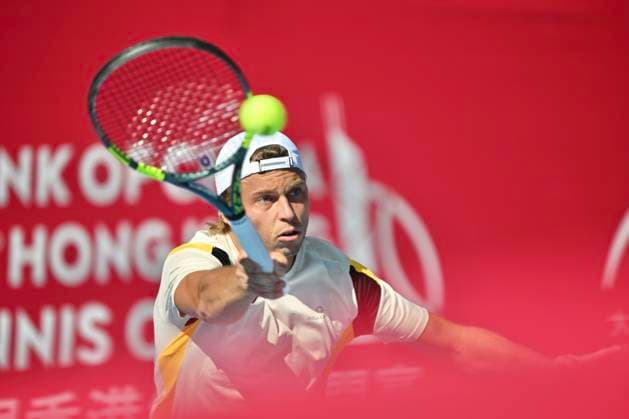 Hong Kong Tennis Open(ATP250) - Day 5 Alexandre Muller, a French tennis player, during a match at the Hong Kong Tennis Open(ATP250) on January 8, 2026 in Hong Kong. (Photo by Kobe Li Nexpher Images) Hong Kong