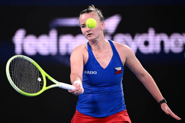 TENNIS UNITED CUP SYDNEY, Barbora Krejcikova of Czechia during the quarterfinal match against Elise Mertens of Belgium in the 2026 United Cup at Ken Rosewall Arena in Sydney, Thursday, January 8, 2026. ( NO ARCHIVING, EDITORIAL USE ONLY SYDNEY NEW SOUTH WALES AUSTRALIA  Copyright: xDANxHIMBRECHTSx 20260108117345041817