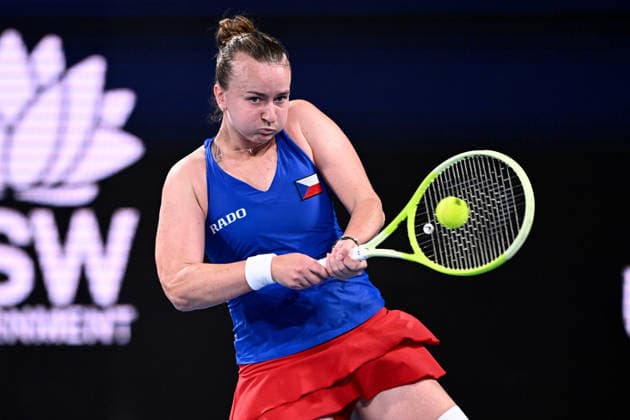 TENNIS UNITED CUP SYDNEY, Barbora Krejcikova of Czechia during the quarterfinal match against Elise Mertens of Belgium in the 2026 United Cup at Ken Rosewall Arena in Sydney, Thursday, January 8, 2026. ( NO ARCHIVING, EDITORIAL USE ONLY SYDNEY NEW SOUTH WALES AUSTRALIA  Copyright: xDANxHIMBRECHTSx 20260108122226443367