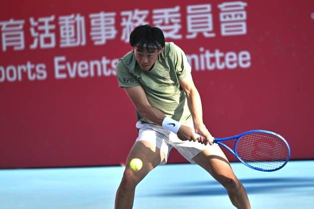 Hong Kong Tennis Open(ATP250) - Day 5 Coleman Wong, a Hong Kong tennis player, during a match at the Hong Kong Tennis Open(ATP250) on January 8, 2026 in Hong Kong. (Photo by Kobe Li Nexpher Images) Hong Kong