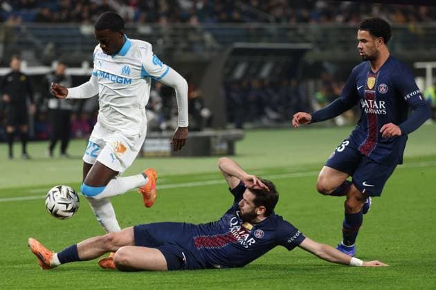 OM - PSG au Koweit PHOTOPQR LA PROVENCE PHILIPPE LAURENSON ; KowevØt ; 08 01 2026 ; Trophv e des champions : l‚ÄôOlympique de Marseille (OM) affronte le Paris Saint-Germain (PSG) au Jaber Al-Ahmad International Stadium de KowevØt City (KowevØt) KowevØt KowevØt France  Copyright: xPHOTOPQR LAxPROVENCE MAXPPPxPHILIPPExLAURENSONx 20260108PVL8309 20260108PVL8309
