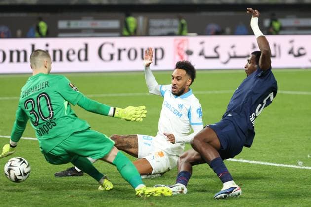 OM - PSG au Koweit PHOTOPQR LA PROVENCE PHILIPPE LAURENSON ; KowevØt ; 08 01 2026 ; Trophv e des champions : l‚ÄôOlympique de Marseille (OM) affronte le Paris Saint-Germain (PSG) au Jaber Al-Ahmad International Stadium de KowevØt City (KowevØt) KowevØt KowevØt France  Copyright: xPHOTOPQR LAxPROVENCE MAXPPPxPHILIPPExLAURENSONx 20260108PVL8362 20260108PVL8362