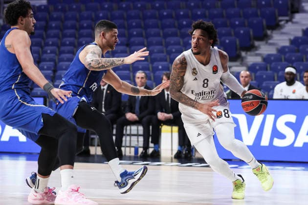 January 8, 2026, Madrid, Madrid, Spain: Chuma Okeke of Real Madrid in action during the EuroLeague Regular Season Round 21 match between Real Madrid and Maccabi Tel Aviv at Movistar Arena on January 08 2026, in Madrid, Spain. Madrid Spain - ZUMAa181 20260108_zaa_a181_032 Copyright: xIrinaxR.xHipolitox