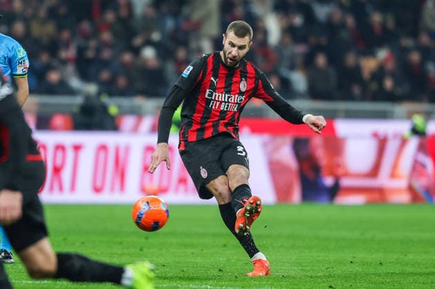 AC Milan vs Genoa CFC Serie A 2025 26 08 01 2026 Strahinja Pavlovic of AC Milan seen in action during Serie A 2025 26 football match between AC Milan and Genoa CFC at San Siro Stadium in Milan Copyright: xBEAUTIFULxSPORTS Carabellix