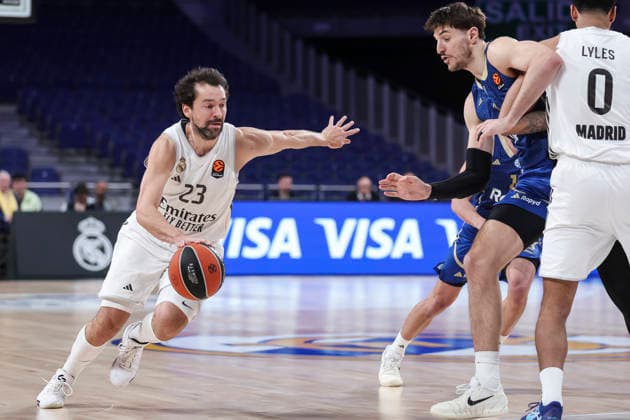January 8, 2026, Madrid, Madrid, Spain: Sergio Llull of Real Madrid in action during the EuroLeague Regular Season Round 21 match between Real Madrid and Maccabi Tel Aviv at Movistar Arena on January 08 2026, in Madrid, Spain. Madrid Spain - ZUMAa181 20260108_zaa_a181_043 Copyright: xIrinaxR.xHipolitox