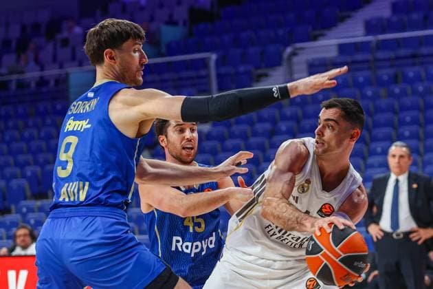 8th January 2026; Movistar Arena; Madrid, Spain; Turkish Airlines Euroleague Basketball; Spain, Real Madrid vs Maccabi Rapyd Tel Aviv; Alberto Abalde (Real Madrid) Euroleague Basketball Real Madrid v Maccabi Rapyd Tel Aviv 900 Cordon Press  900 CordonxPress LOF - Euroleague Basketball Real Madrid v Maccabi Rapyd Tel Aviv