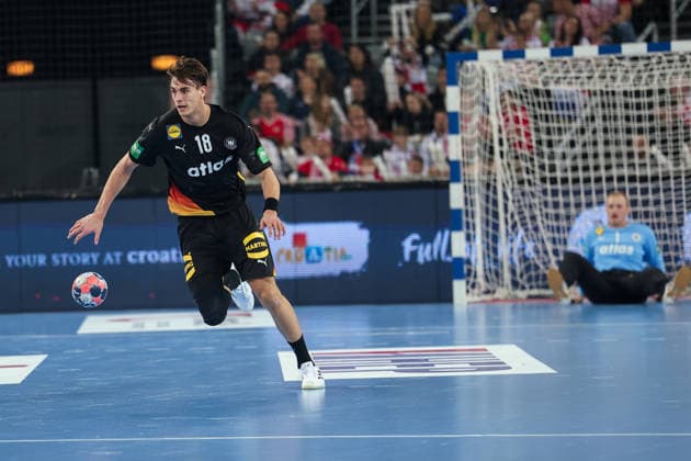 ZAGREB, CROATIA - JANUARY 8, 2026: Friendly match between Croatia and Germany, preparation for EURO 2026. KOSTER Julian (18) 
