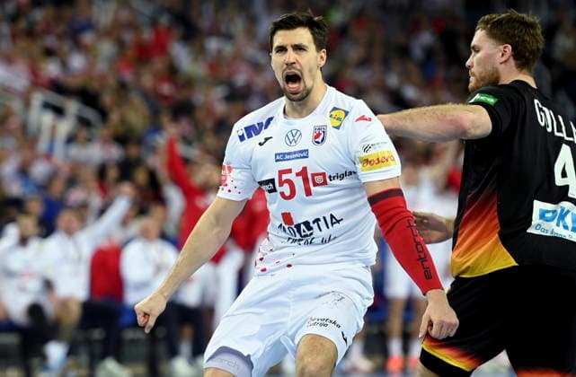 Zagreb, 080126. Arena Zagreb. Friendly handball match in preparation for the European Championship, EM, Europameisterschaft Croatia - Germany. In the photo: Ivan Martinovic. Photo: Ronald Gorsic CROPIX Copyright: xxRonaldxGorsicx hrvatska_njemacka35-080126