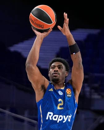 REAL MADRID v MACCABI RAPYD TEL AVIV. EUROLEAGUE 2025 2026. REGULAR SEASON. ROUND 21. Maccabi Rapyd Tel Aviv s Jimmy Clark III during Euroleague Regular Season Round 21 match. January 8, 2026. (ALTERPHOTOS Acero) MadridSpain  Copyright: xAcerox
