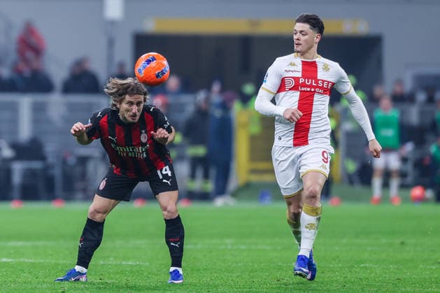 AC Milan vs Genoa CFC Serie A 2025 26 08 01 2026 Luka Modric of AC Milan seen in action during Serie A 2025 26 football match between AC Milan and Genoa CFC at San Siro Stadium in Milan Copyright: xBEAUTIFULxSPORTS Carabellix