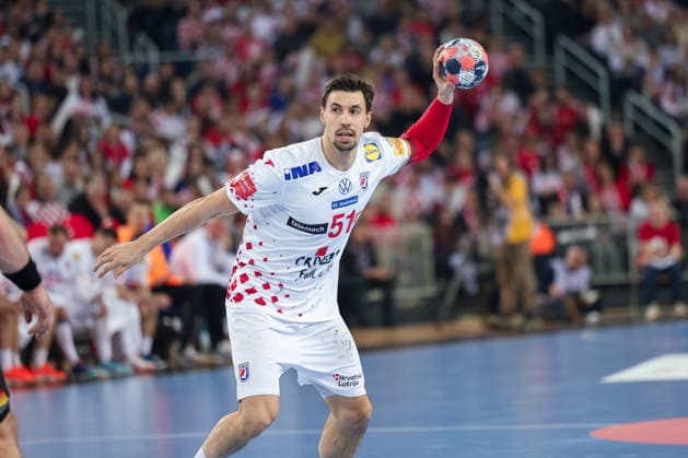 ZAGREB, CROATIA - JANUARY 8, 2026: Friendly match between Croatia and Germany, preparation for EURO 2026. MARTINOVIC Ivan (51) 