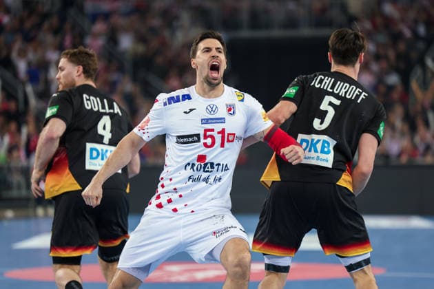 ZAGREB, CROATIA - JANUARY 8, 2026: Friendly match between Croatia and Germany, preparation for EURO 2026. MARTINOVIC Ivan (51) 