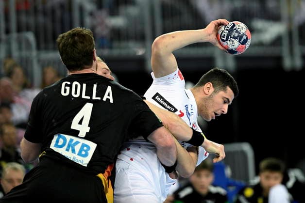 Croatia, Zagreb, 080126. Arena Zagreb. Friendly handball match in preparation for the European Championship, EM, Europameisterschaft Croatia - Germany. In the photo: Diano Neris Cesko. Photo: Ronald Gorsic CROPIX Copyright: xxRonaldxGorsicx hrvatska_njemacka41-080126