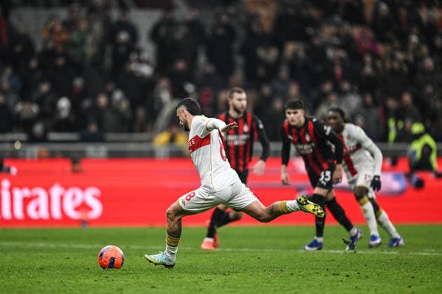 CALCIO - Serie A - AC Milan vs Genoa CFC Nicolae Stanciu of Genoa Cfc penalty error during the Italian Serie A football match between AC Milan and Genoa Cfc on January 8th, 2026 at Giuseppe Meazza San Siro Siro stadium in Milan, Italy Milan Italy  Copyright: xIPAxSport ABACAx