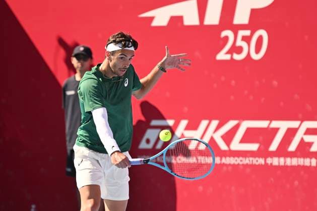 Hong Kong Tennis Open(ATP250) - Day 6 Lorenzo Musetti, an Italian tennis player, during a match at the Hong Kong Tennis Open(ATP250) on January 9, 2026 in Hong Kong. (Photo by Kobe Li Nexpher Images) Hong Kong