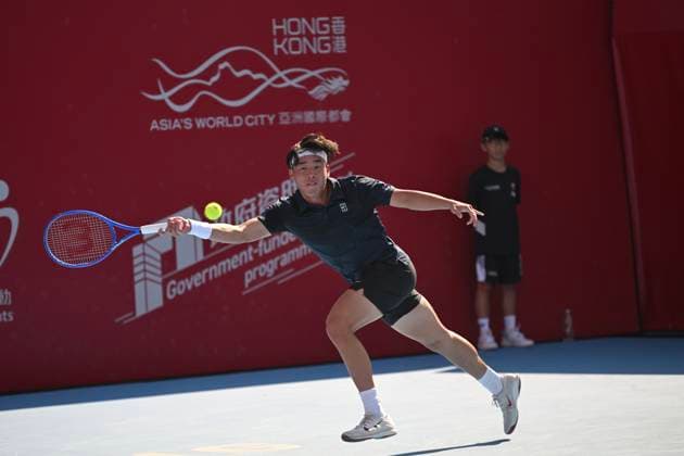 Hong Kong Tennis Open(ATP250) - Day 6 Coleman Wong, a Hong Kong tennis player, during a match at the Hong Kong Tennis Open(ATP250) on January 9, 2026 in Hong Kong. (Photo by Kobe Li Nexpher Images) Hong Kong