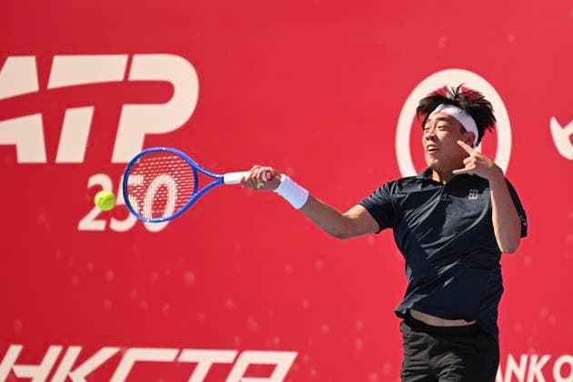 Hong Kong Tennis Open(ATP250) - Day 6 Coleman Wong, a Hong Kong tennis player, during a match at the Hong Kong Tennis Open(ATP250) on January 9, 2026 in Hong Kong. (Photo by Kobe Li Nexpher Images) Hong Kong