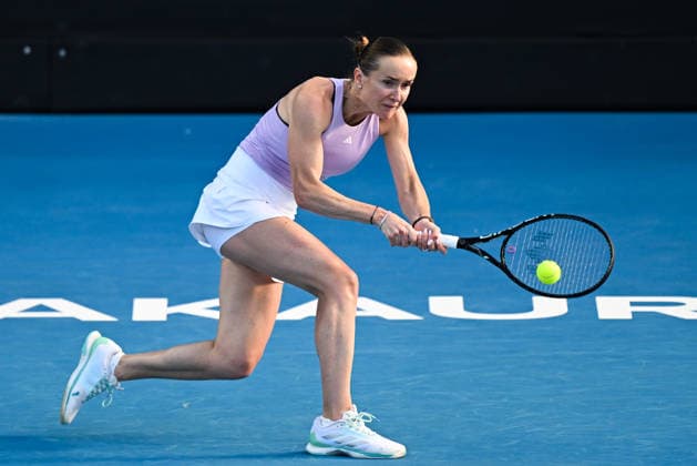 Ukraine™s Elina Svitolina during her 1 4 final singles match at the 2026 ASB Classic Women™s Tennis Tournament at Manuka Doctor Arena, Auckland, New Zealand. Friday 9 January 2026. Photo: Andrew Cornaga z Auckland New Zealand Copyright: xAndrewxCornaga x