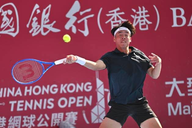 Hong Kong Tennis Open(ATP250) - Day 6 Coleman Wong, a Hong Kong tennis player, during a match at the Hong Kong Tennis Open(ATP250) on January 9, 2026 in Hong Kong. (Photo by Kobe Li Nexpher Images) Hong Kong