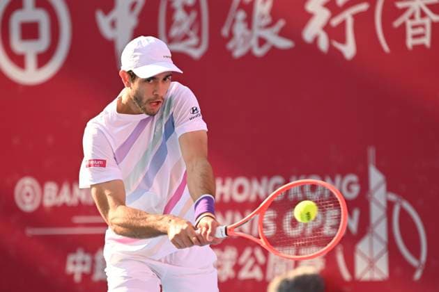 Hong Kong Tennis Open(ATP250) - Day 6 Nuno Borges, a Portuguese tennis player, during a match at the Hong Kong Tennis Open(ATP250) on January 9, 2026 in Hong Kong. (Photo by Kobe Li Nexpher Images) Hong Kong