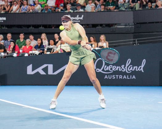 Brisbane International Day Six Queensland Tennis Centre Tennyson Brisbane Queensland 09 January 2026 Brisbane Tennyson Queensland Australia Copyright: xMichaelxGlassx Bris Int - Andreeva v Kostyuk-17