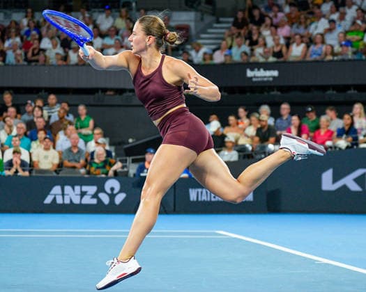 Brisbane International Day Six Queensland Tennis Centre Tennyson Brisbane Queensland 09 January 2026 Brisbane Tennyson Queensland Australia Copyright: xMichaelxGlassx Bris Int - Andreeva v Kostyuk-6