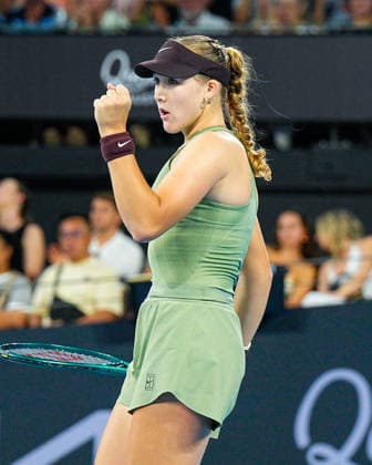 Brisbane International Day Six Queensland Tennis Centre Tennyson Brisbane Queensland 09 January 2026 Brisbane Tennyson Queensland Australia Copyright: xMichaelxGlassx Bris Int - Andreeva v Kostyuk-38