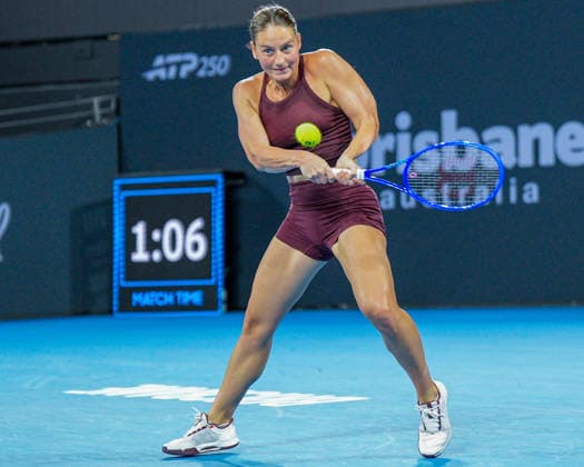 Brisbane International Day Six Queensland Tennis Centre Tennyson Brisbane Queensland 09 January 2026 Brisbane Tennyson Queensland Australia Copyright: xMichaelxGlassx Bris Int - Andreeva v Kostyuk-48