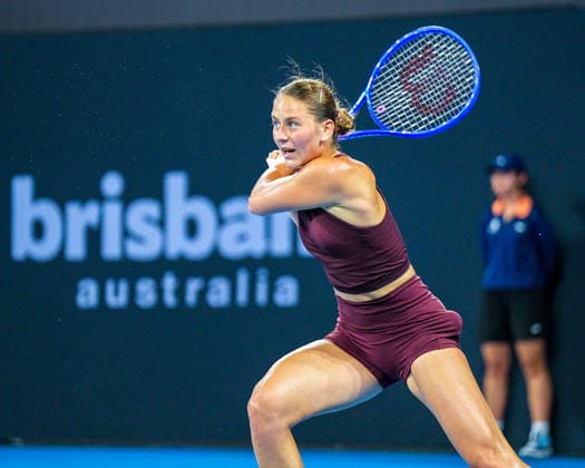Brisbane International Day Six Queensland Tennis Centre Tennyson Brisbane Queensland 09 January 2026 Brisbane Tennyson Queensland Australia Copyright: xMichaelxGlassx Bris Int - Andreeva v Kostyuk-51