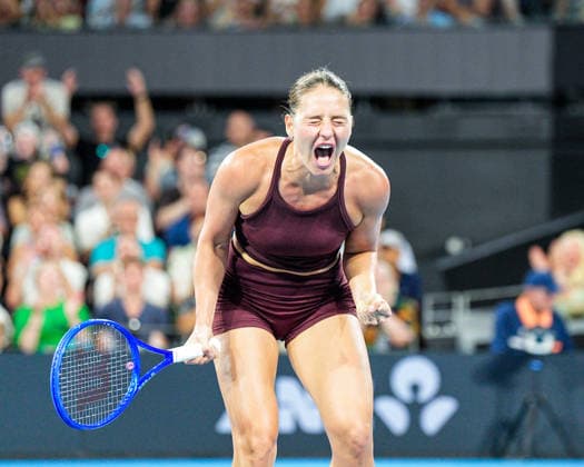 Brisbane International Day Six Queensland Tennis Centre Tennyson Brisbane Queensland 09 January 2026 Brisbane Tennyson Queensland Australia Copyright: xMichaelxGlassx Bris Int - Andreeva v Kostyuk-54