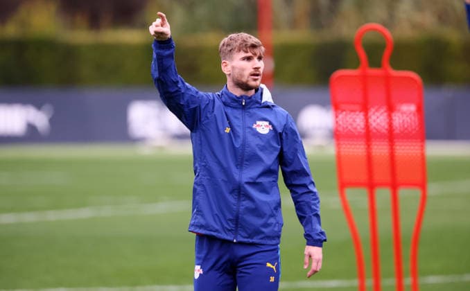 Almancil, 02 01 2026, Hotel Conrad Algarve training area The Campus, football, training camp of Bundesliga team RB Leipzig in preparation for the second half of the 2025 season 26 , In the picture Timo Werner 36, RB Leipzig ,