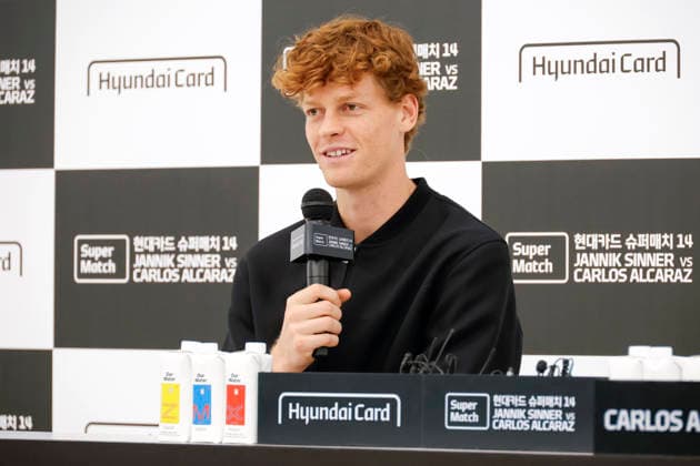 Sinner v Alcaraz tennis super match in South Korea Jannik Sinner of Italy attends a press conference, PK, Pressekonferenz for the Hyundai Card Super Match at the Hyundai Card headquarters in Seoul, South Korea on January 09, 2026. Seoul South Korea  Copyright: xMatrixxImages JungxUi-Chelx