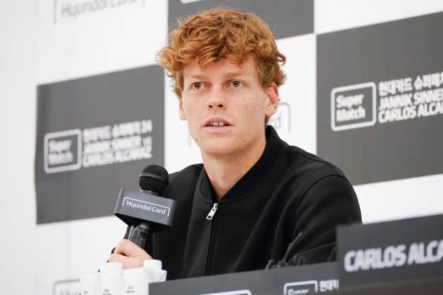 Sinner v Alcaraz tennis super match in South Korea Jannik Sinner of Italy attends a press conference, PK, Pressekonferenz for the Hyundai Card Super Match at the Hyundai Card headquarters in Seoul, South Korea on January 09, 2026. Seoul South Korea  Copyright: xMatrixxImages JungxUi-Chelx