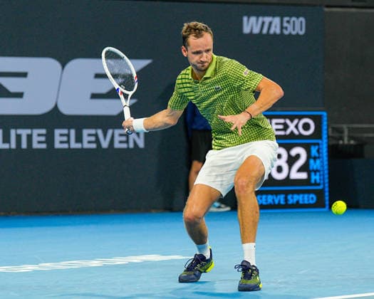 Brisbane International Day Six Queensland Tennis Centre Tennyson Brisbane Queensland 09 January 2026 Brisbane Tennyson Queensland Australia Copyright: xMichaelxGlassx Bris Int - Daniil MEDVEDEV v Kamil MAJCHRZAK-31