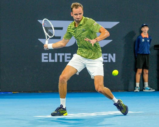 Brisbane International Day Six Queensland Tennis Centre Tennyson Brisbane Queensland 09 January 2026 Brisbane Tennyson Queensland Australia Copyright: xMichaelxGlassx Bris Int - Daniil MEDVEDEV v Kamil MAJCHRZAK-32