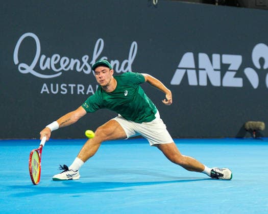 Brisbane International Day Six Queensland Tennis Centre Tennyson Brisbane Queensland 09 January 2026 Brisbane Tennyson Queensland Australia Copyright: xMichaelxGlassx Bris Int - Daniil MEDVEDEV v Kamil MAJCHRZAK-38