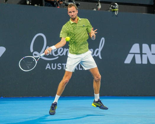 Brisbane International Day Six Queensland Tennis Centre Tennyson Brisbane Queensland 09 January 2026 Brisbane Tennyson Queensland Australia Copyright: xMichaelxGlassx Bris Int - Daniil MEDVEDEV v Kamil MAJCHRZAK-42